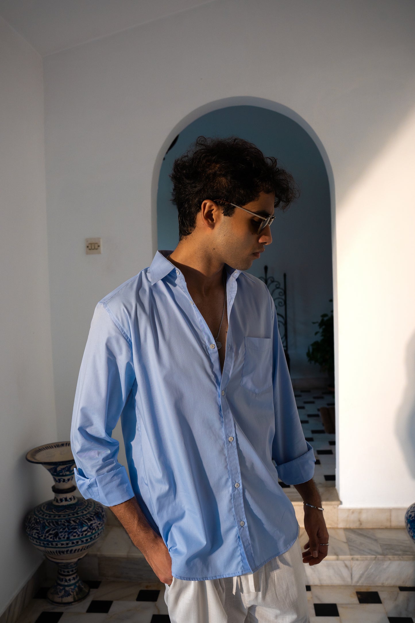 Oxford Blue Men's Shirt