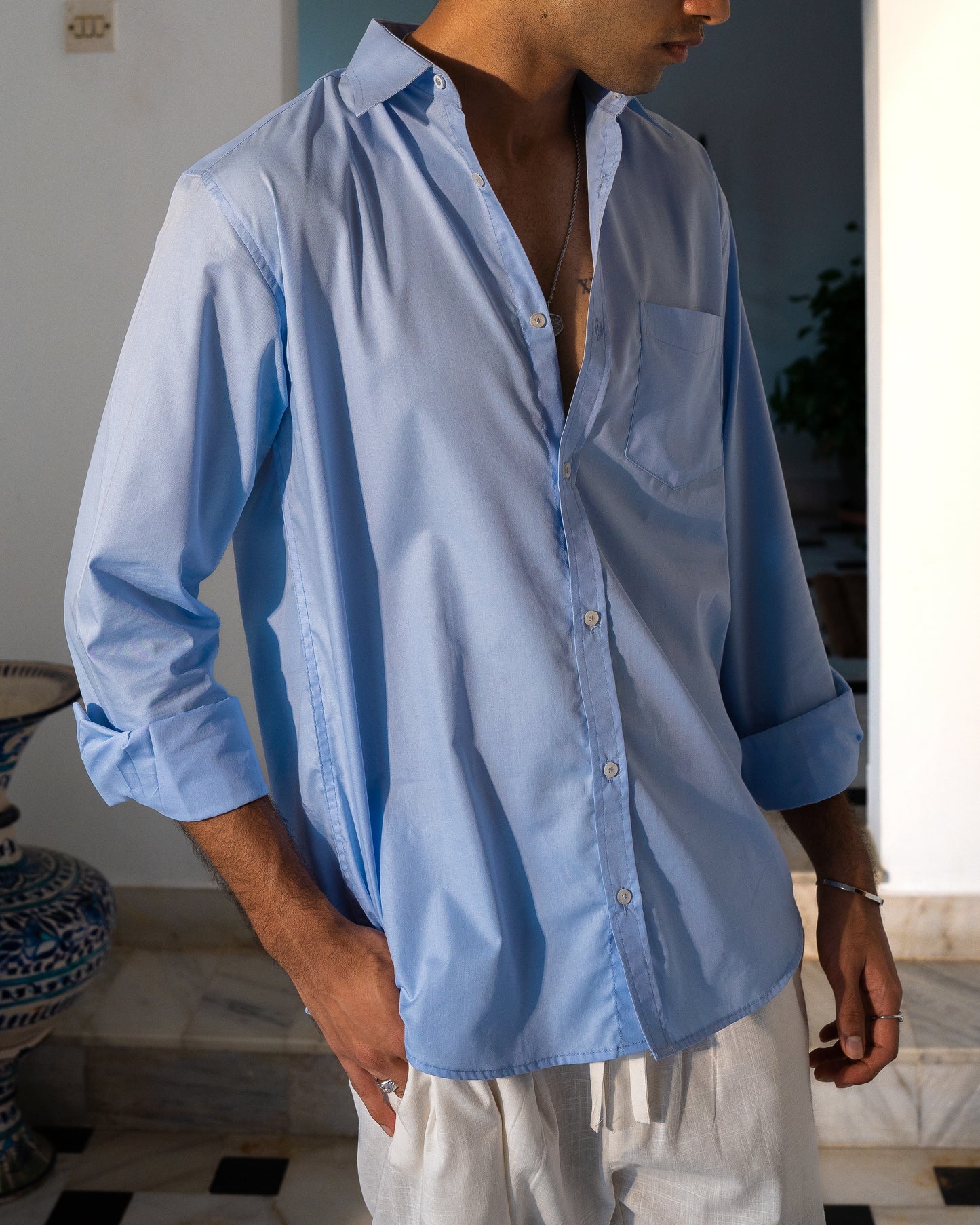 Oxford Blue Men's Shirt