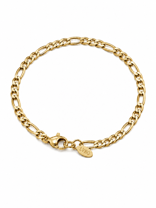 Micro Figaro Bracelet (slvr/gold)