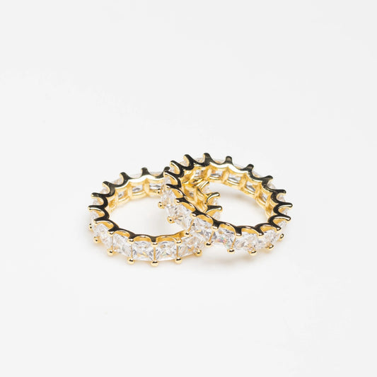 Asscher Cut Gold Ring LVRG