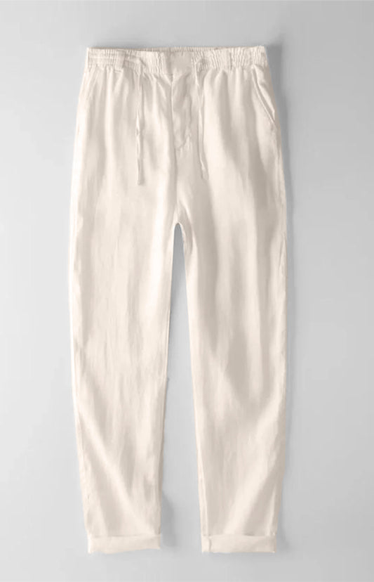 Ivory Linen Pants