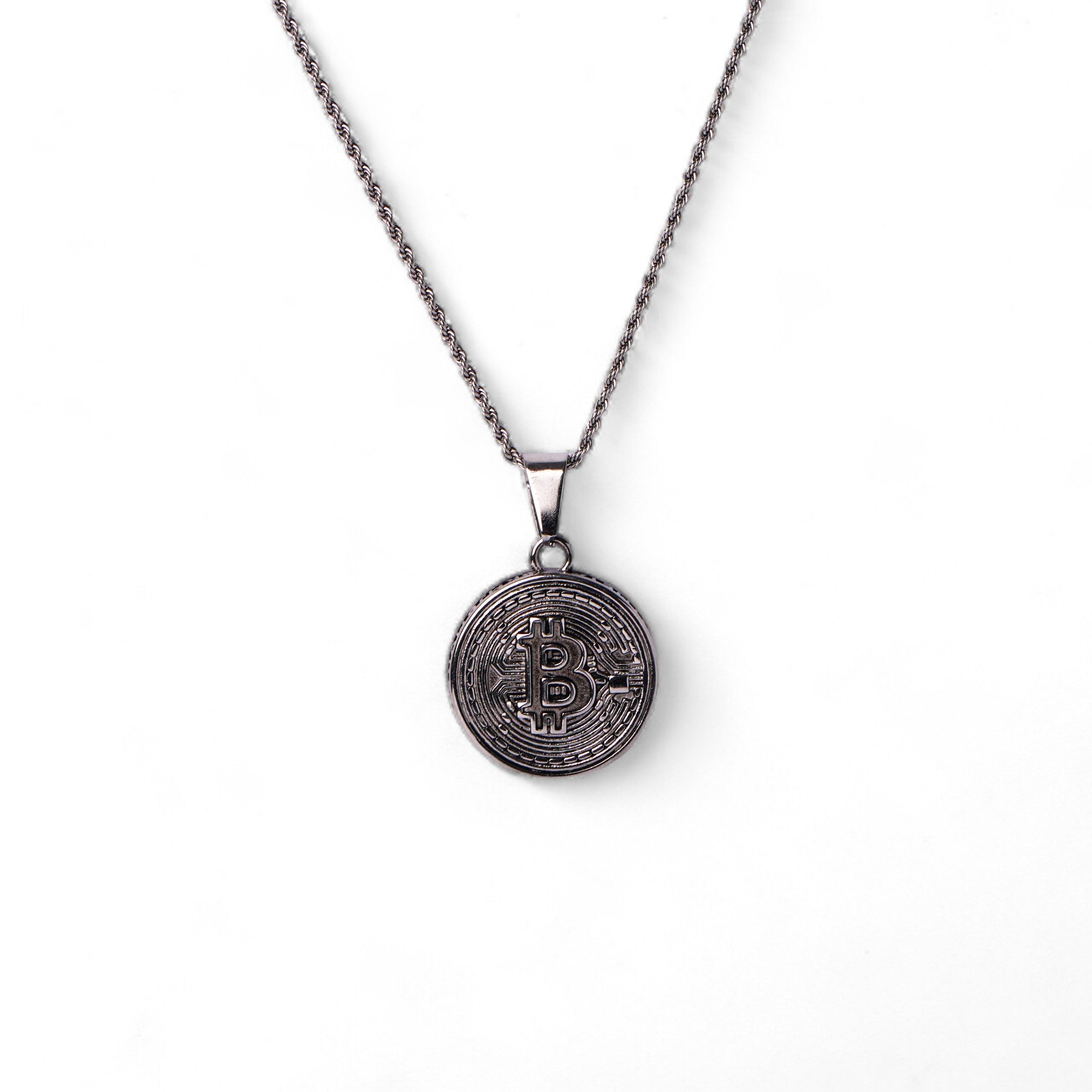 Bit-coin Pendant (Silver) LVRG