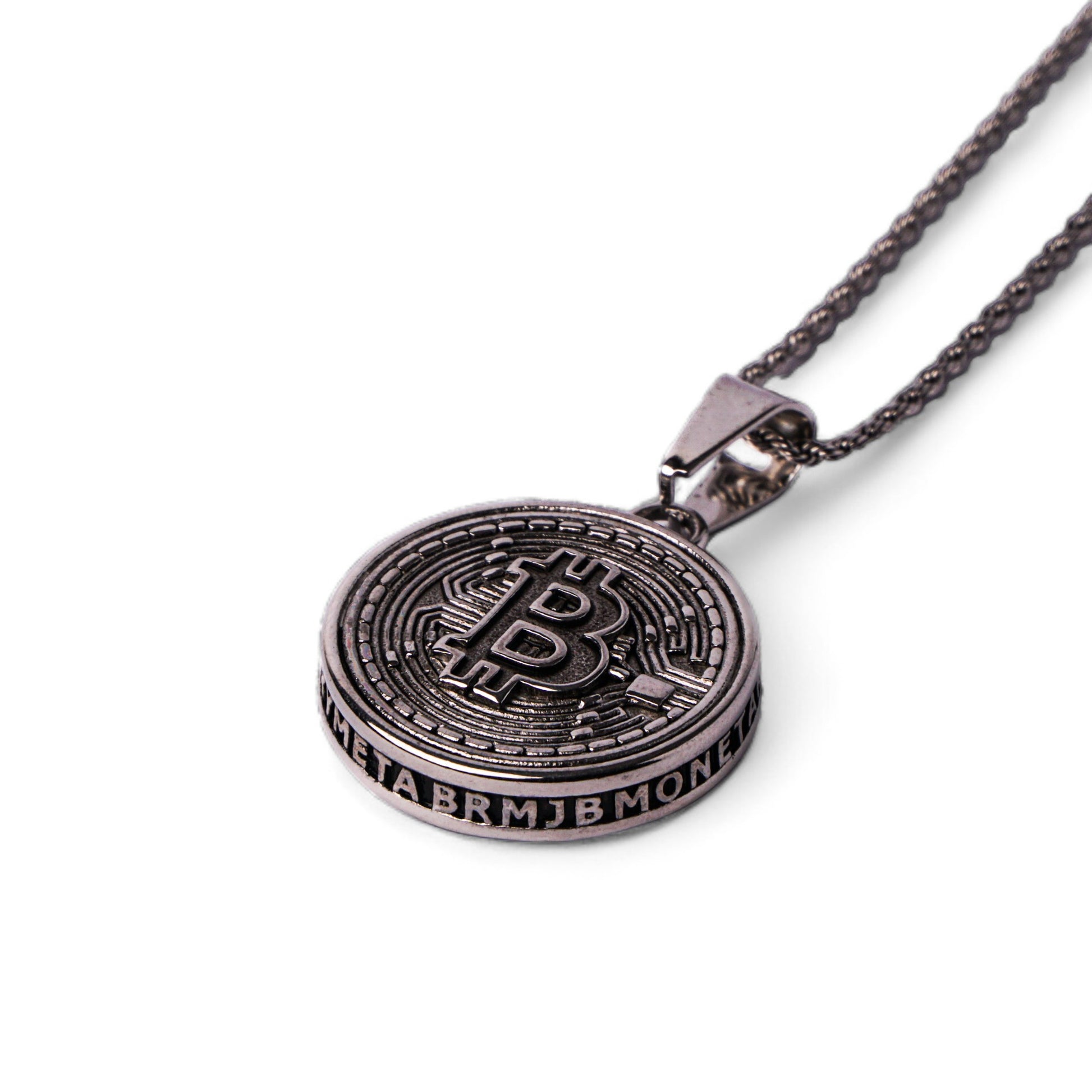 Bit-coin Pendant (Silver) LVRG
