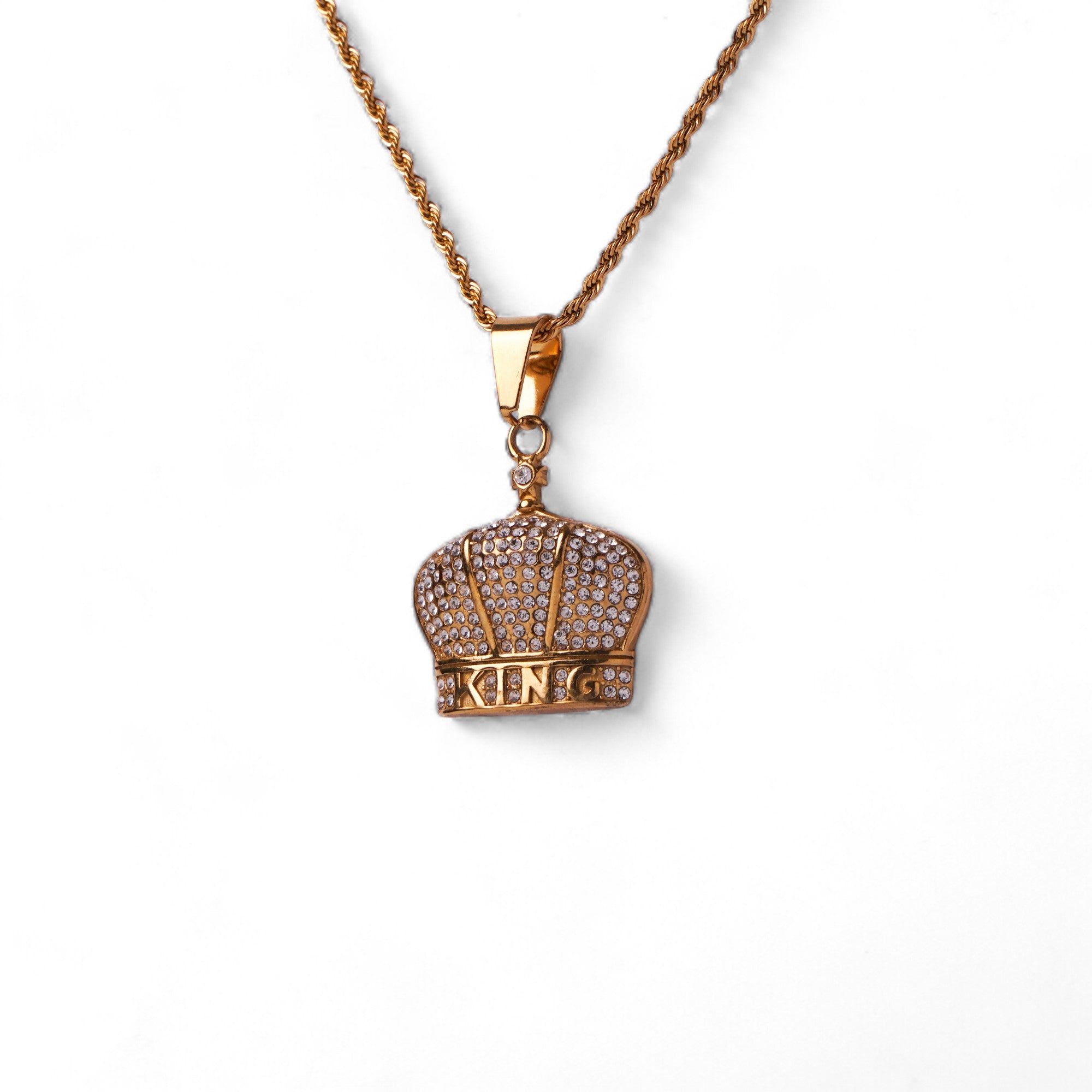 Iced Crown Pendant