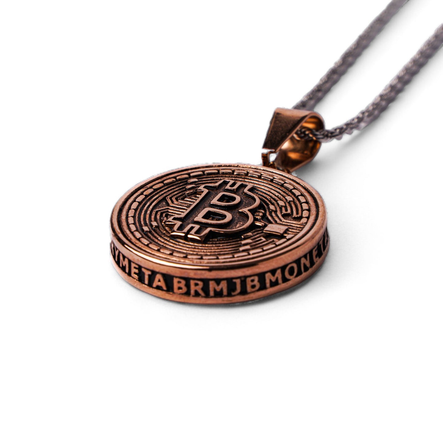 Bit-coin Pendant (Rose Gold) LVRG