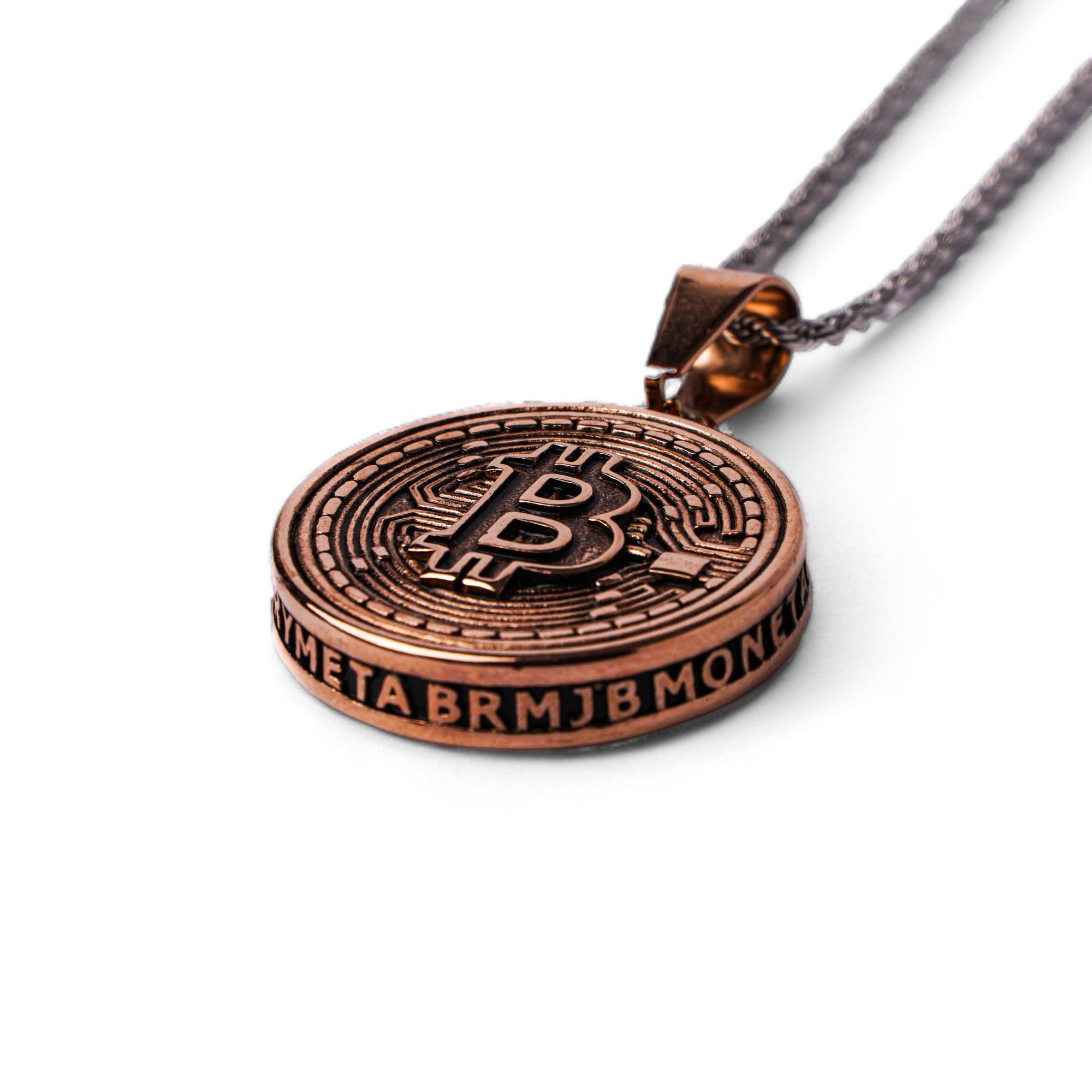 Bit-coin Pendant (Rose Gold) LVRG