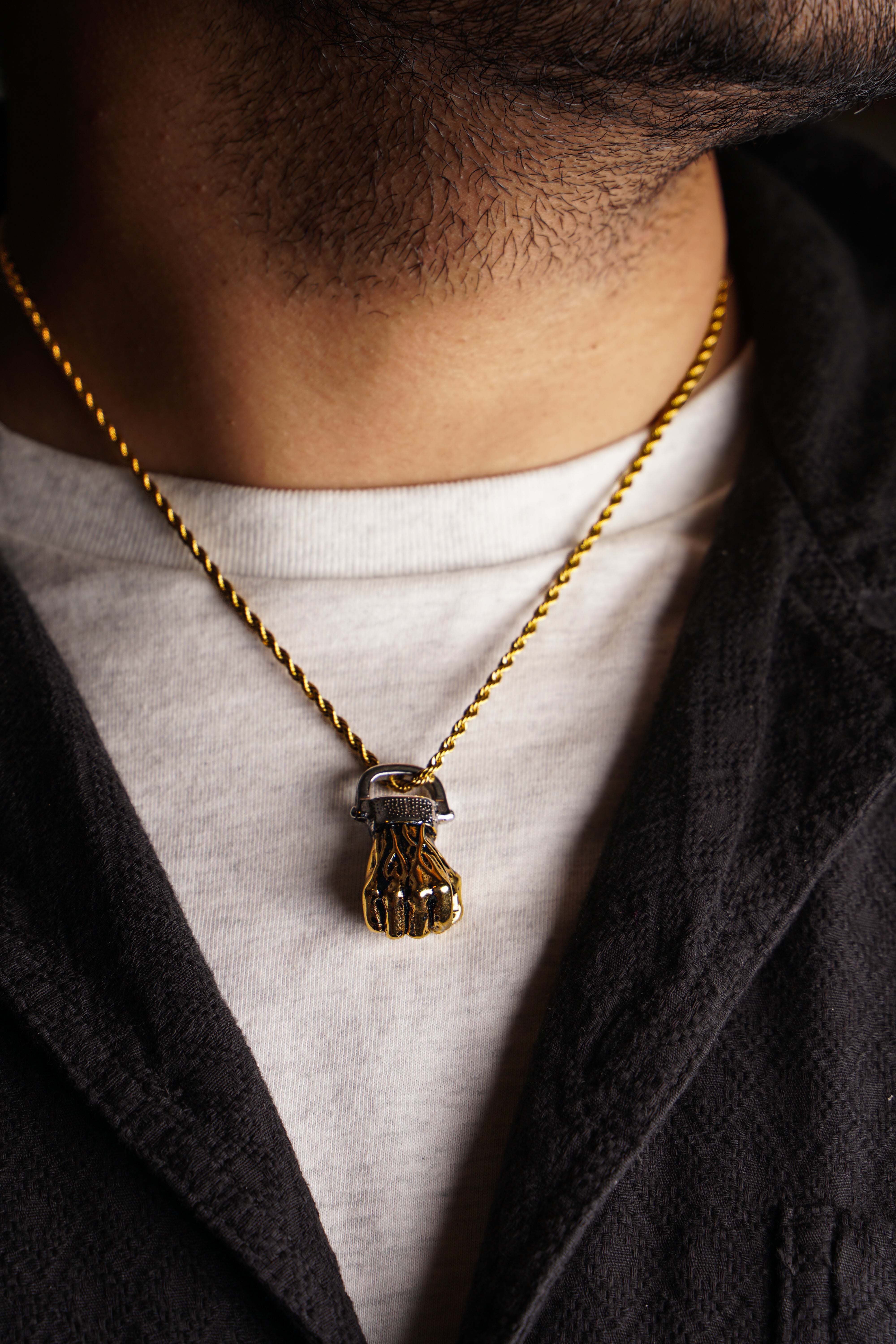 Fist Pendant (Gold)