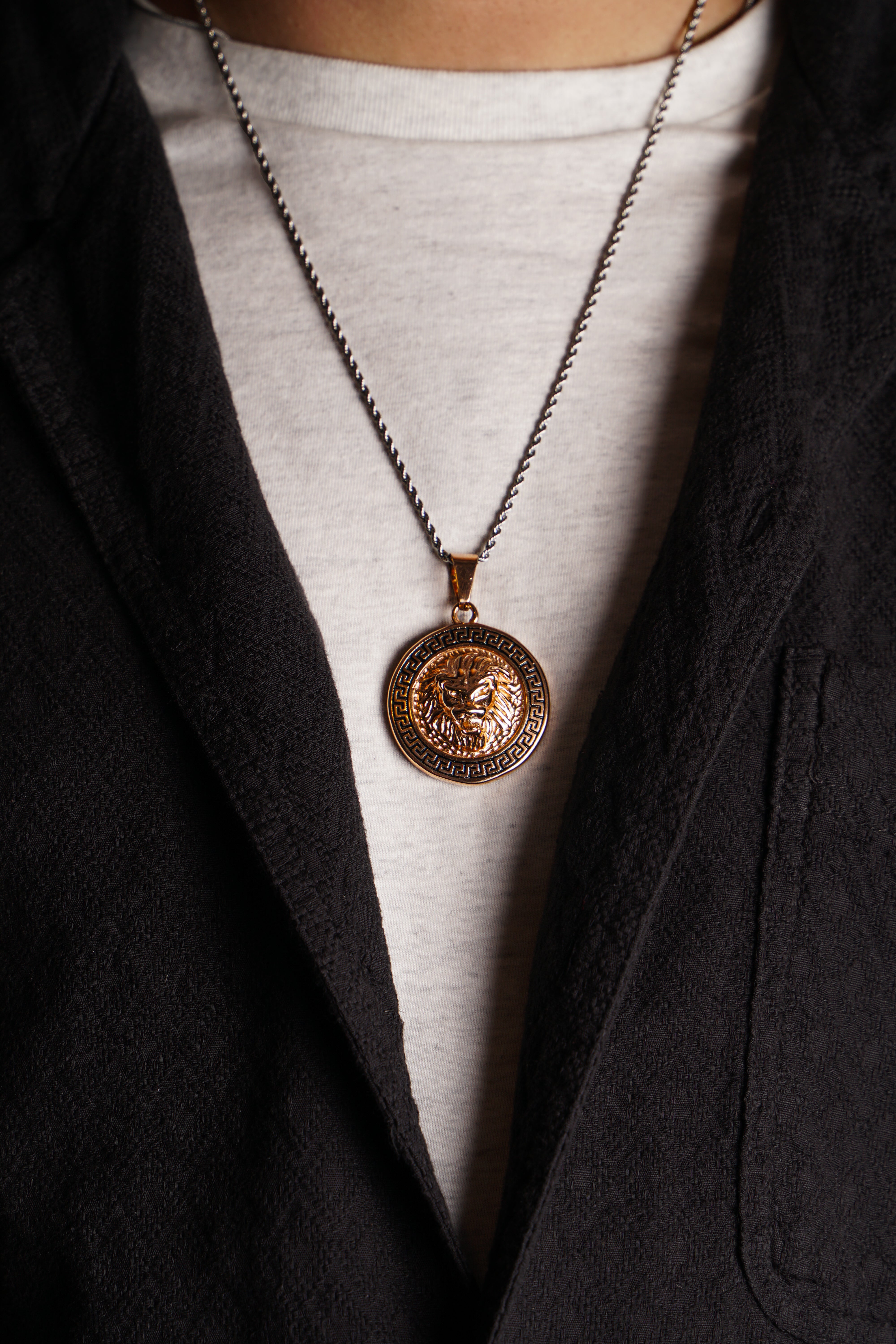 Lion Pendant (Rose Gold)