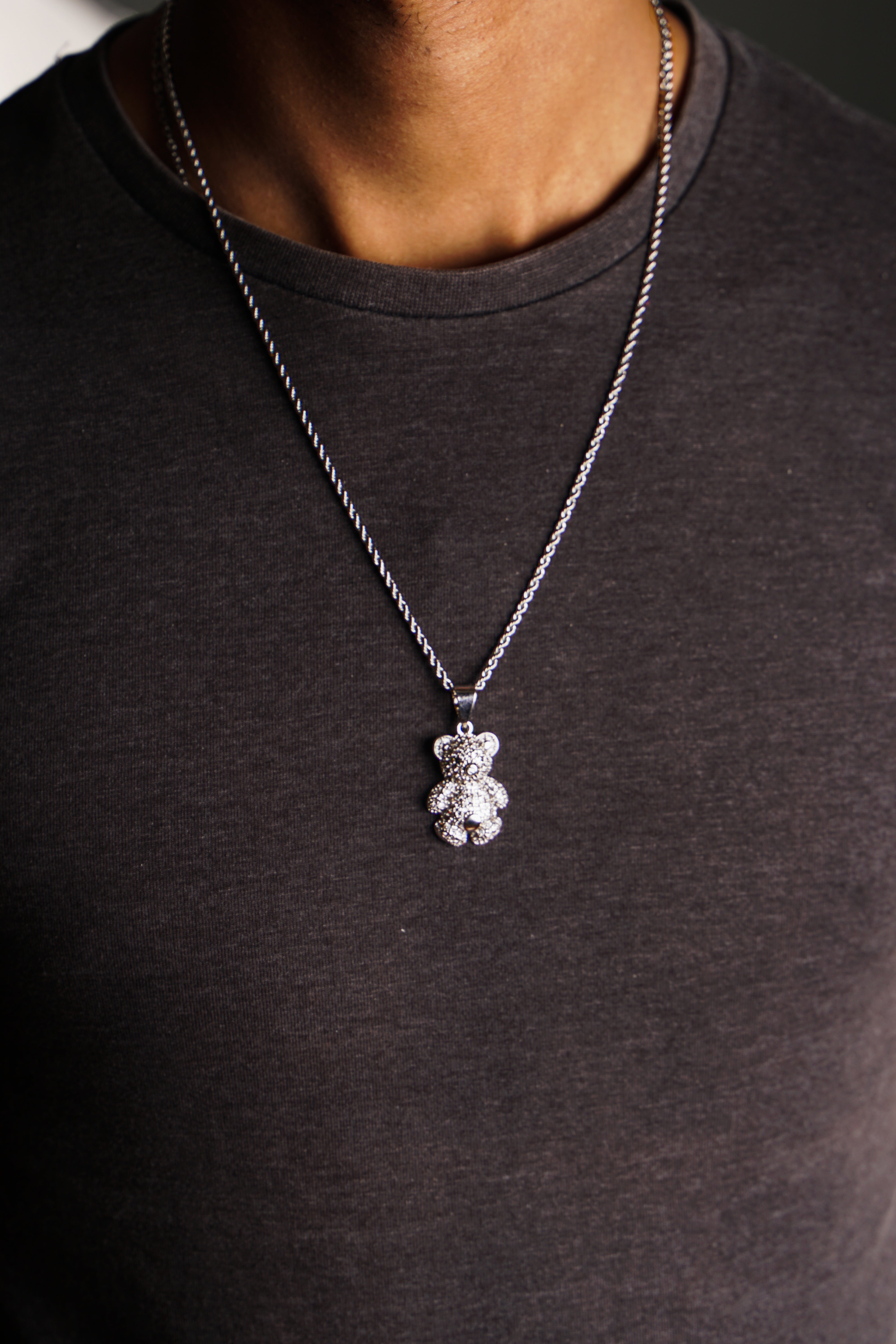 Iced Teddy Pendant