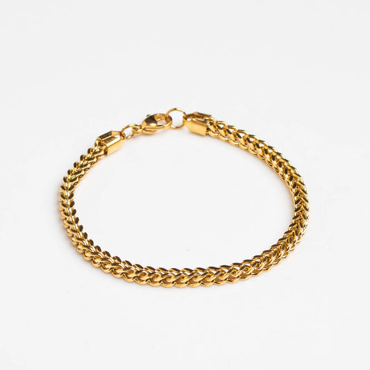 Foxtail 3mm Bracelet (Gold) LVRG