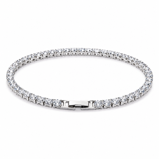 Tennis Bracelet 7.5" (Silver)