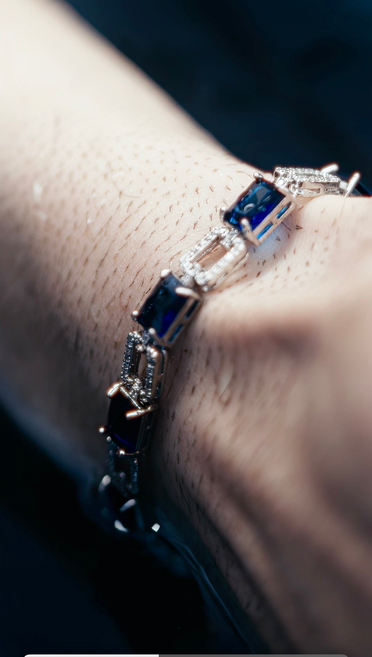 Sapphire Frost Bracelet