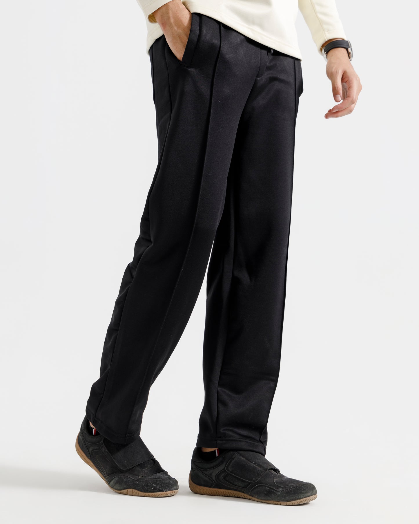 Straight Pleated Pants