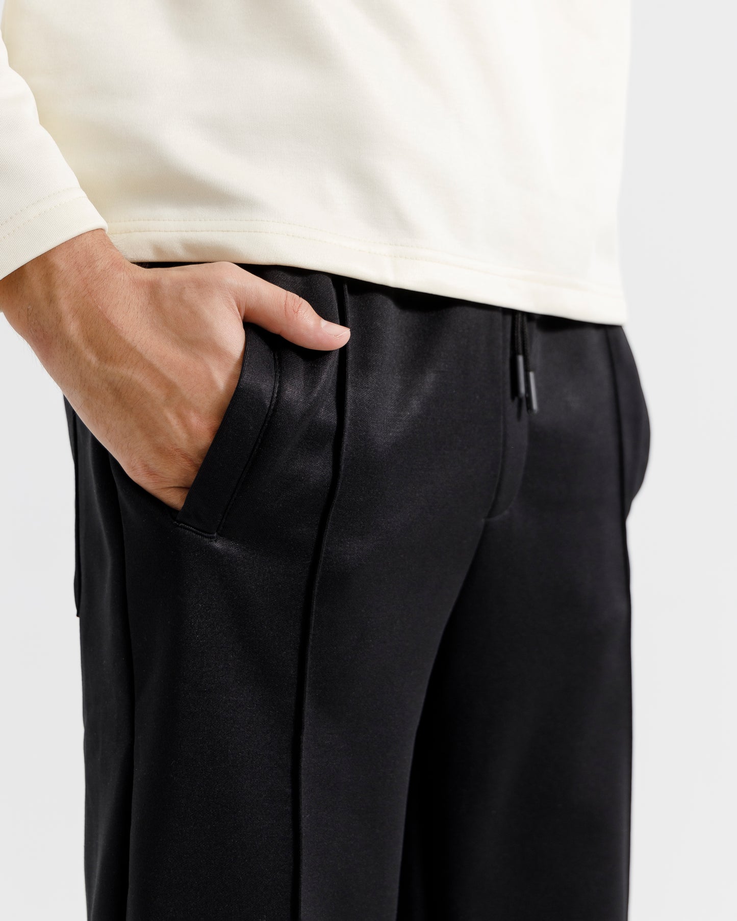 Straight Pleated Pants
