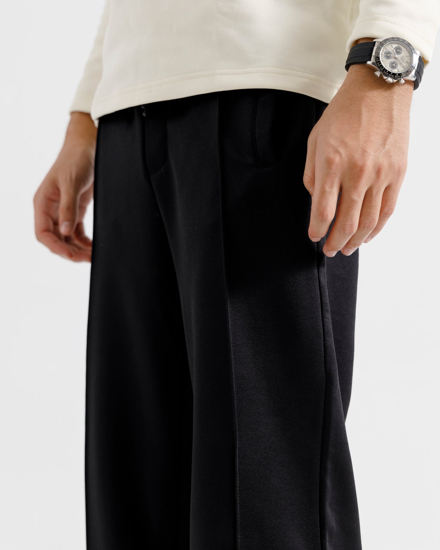 Straight Pleated Pants