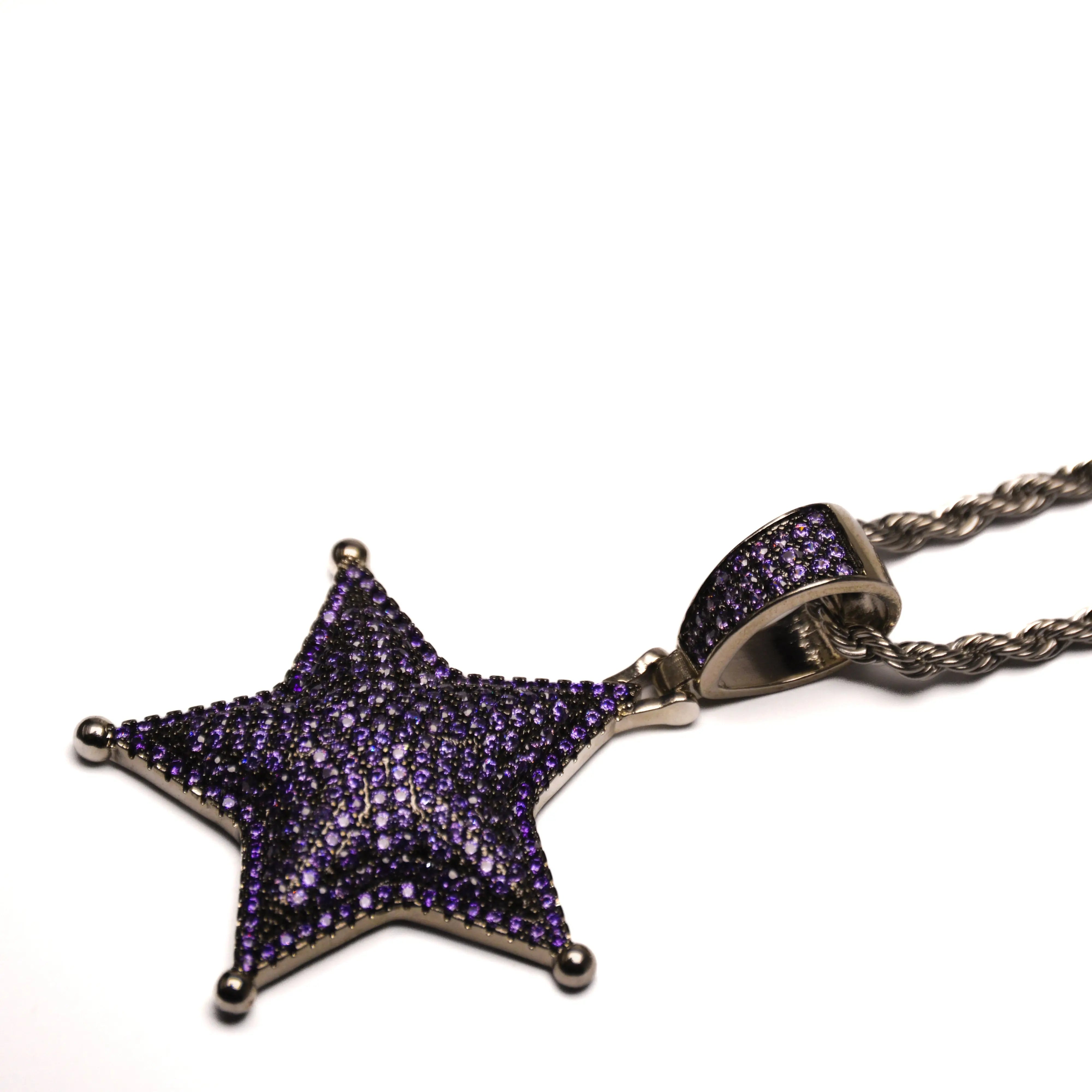 Iced Out Star Pendant LVRG