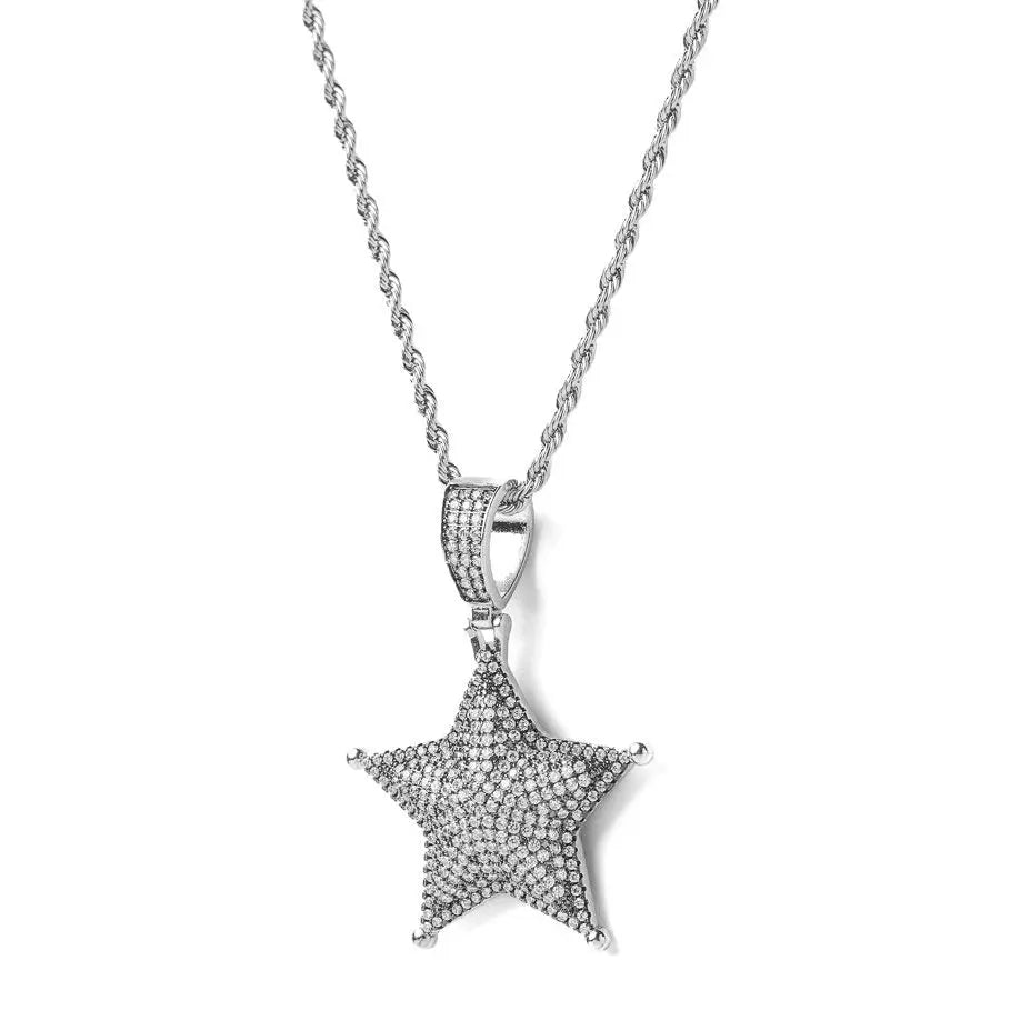 Iced Out Star Pendant LVRG