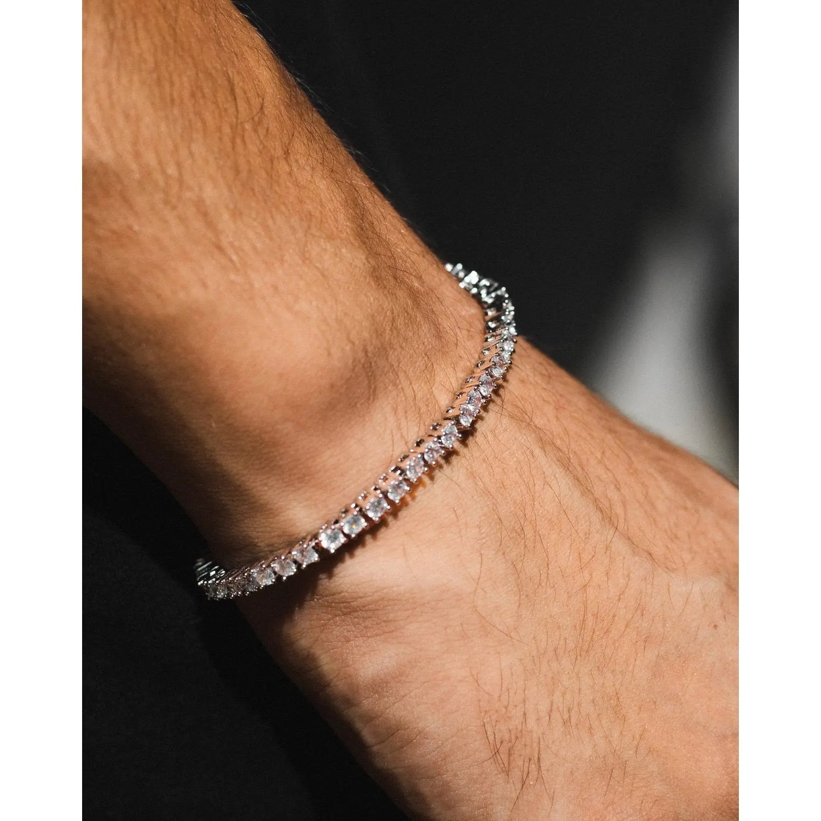 Tennis Bracelet 7" (Silver) LVRG