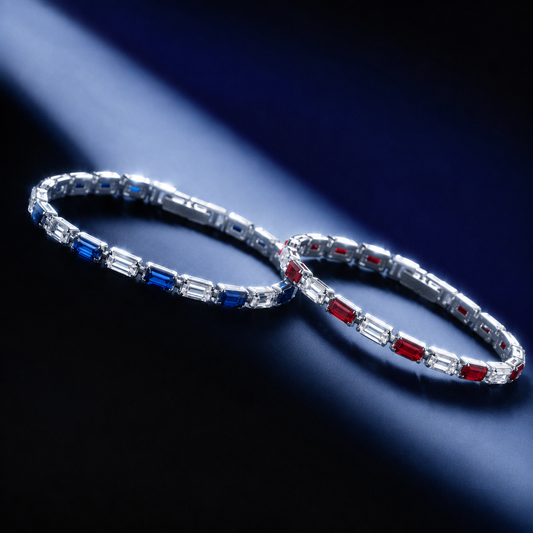 monarch bracelet (blue/red)